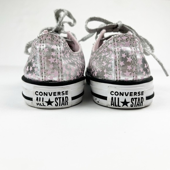 Converse All Stars Pink Metallic Stars Size 2 - Picture 8 of 11